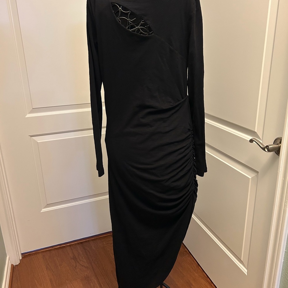 Elegant Black Long Sleeve Dress